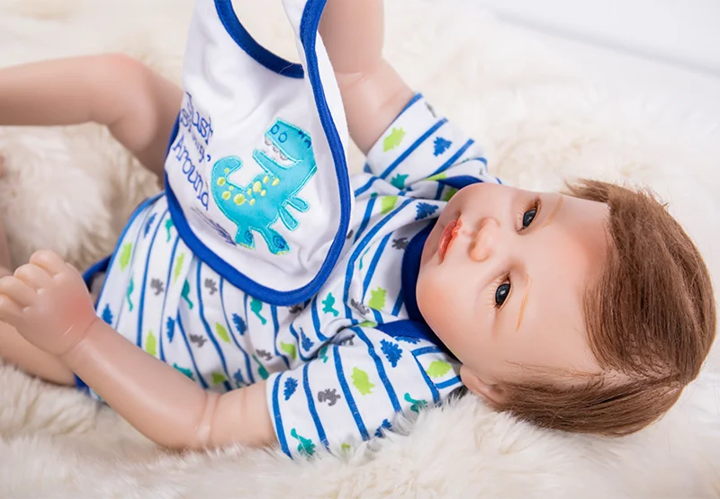 Мягкие силиконовые виниловые куклы Reborn 53 см очаровательные Куклы Baby