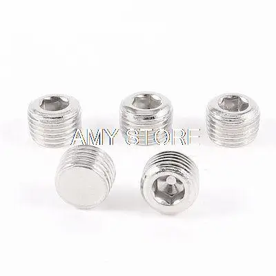 5 шт. 1/8 &quot1/4&quot 3/8 &quot1/2&quot BSP металлическая внутренняя резьба с шестигранной