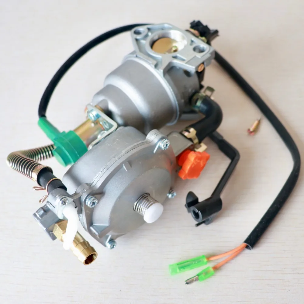 Карбюратор для генератора 188F GX390 двойное топливо, carb 4,5-7.0KW ручной дроссель карбюратор запчасти генератора