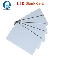 pack of 102050100 13 56mhz rfid uid smart writable and rewrite card proximity pvc blank card for door access control system