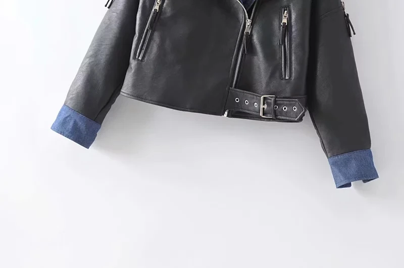 Aelegantmis New Pu Leather Jacket Women Fashion Loose Faux Leather Biker Jacket Black Soft Jacket Ladies Zipper Basic Coat