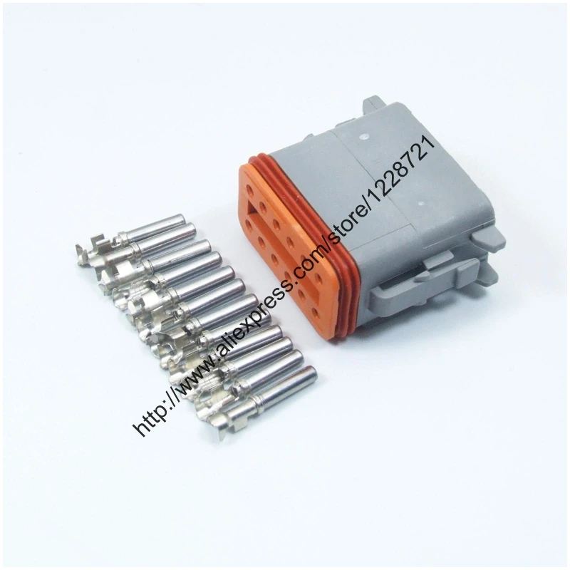 

12 Way Plug Connector Kit DT06-12S 12 Pins Female Wire Connector Kit Complete With Wedgelocks&Crimping Terminal