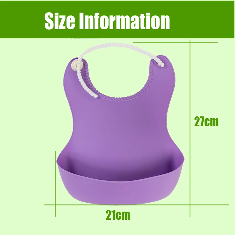 Mochoo Kids Silicon Bib Baby Children's Summer Adjustable Waterproof Feeding Tools Boy Girl Bibs apron | Детская одежда и