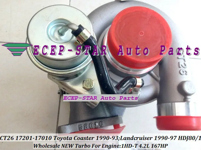 CT26 17201 17010 Турбокомпрессор Для TOYOTA Landcruiser HDJ80 HDJ81 1990 97 COASTER 93 1HD T FT 4.2L|turbocharger ford|turbocharger