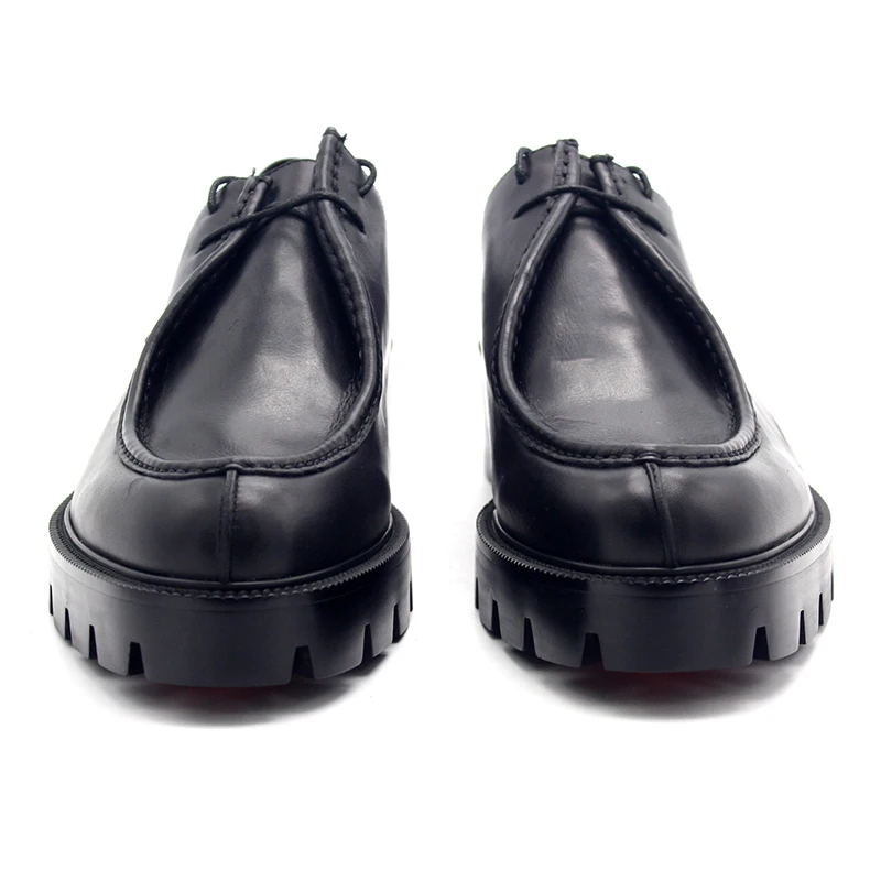 

New 2018 Platform Leather Formal Business Shoes for men Lace up Dress Oxfords