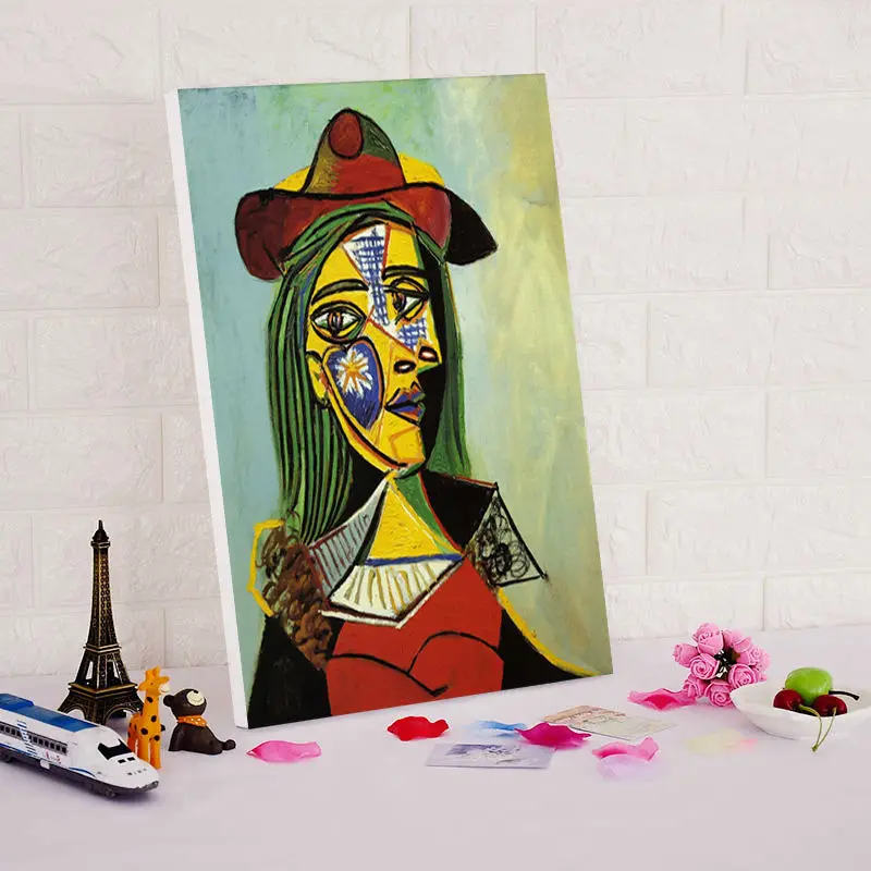 Цифровая живопись сделай сам Пабло Пикассо Женский портрет diy известная цифровая