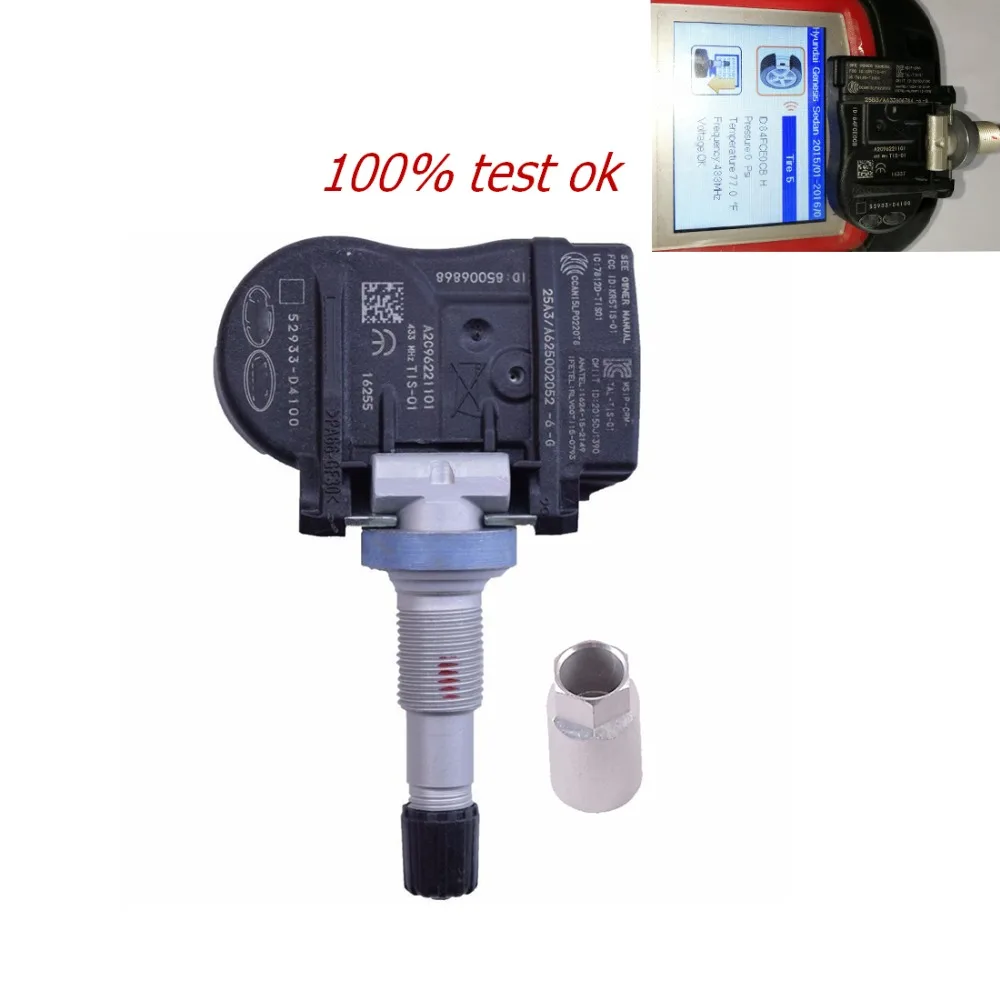 TPMS датчик давления в шинах 433 МГц для hyundai Kia Optima Niro 52933-D4100