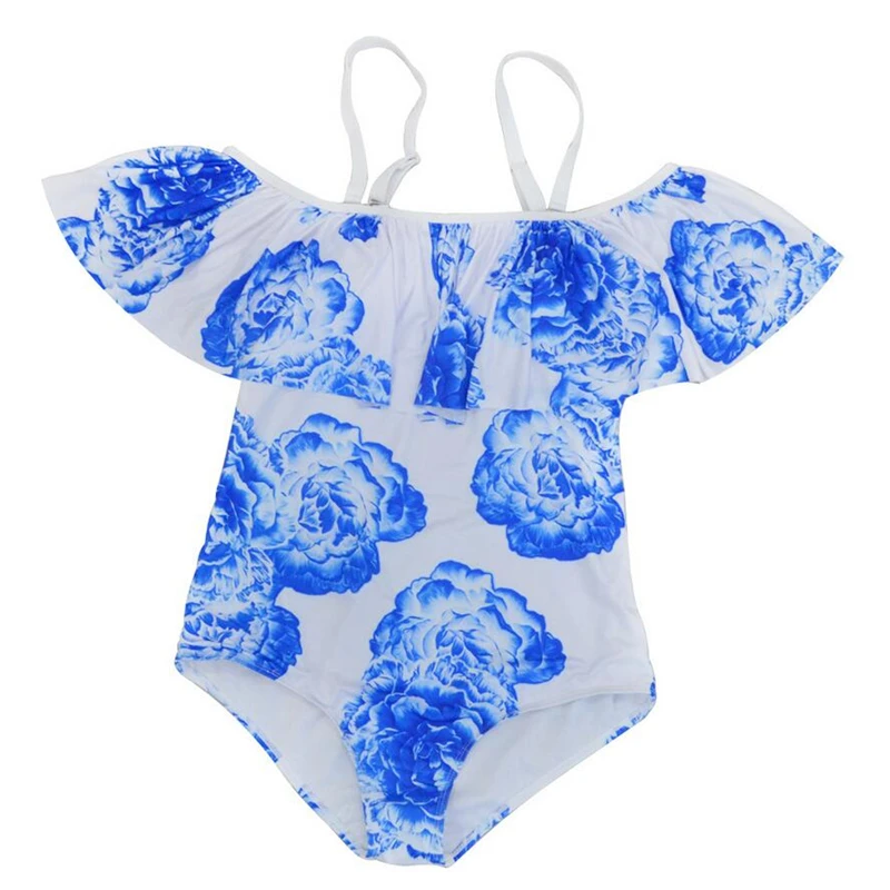 Сексуальный цельный купальник с открытыми плечами для полных дам 2020 женский