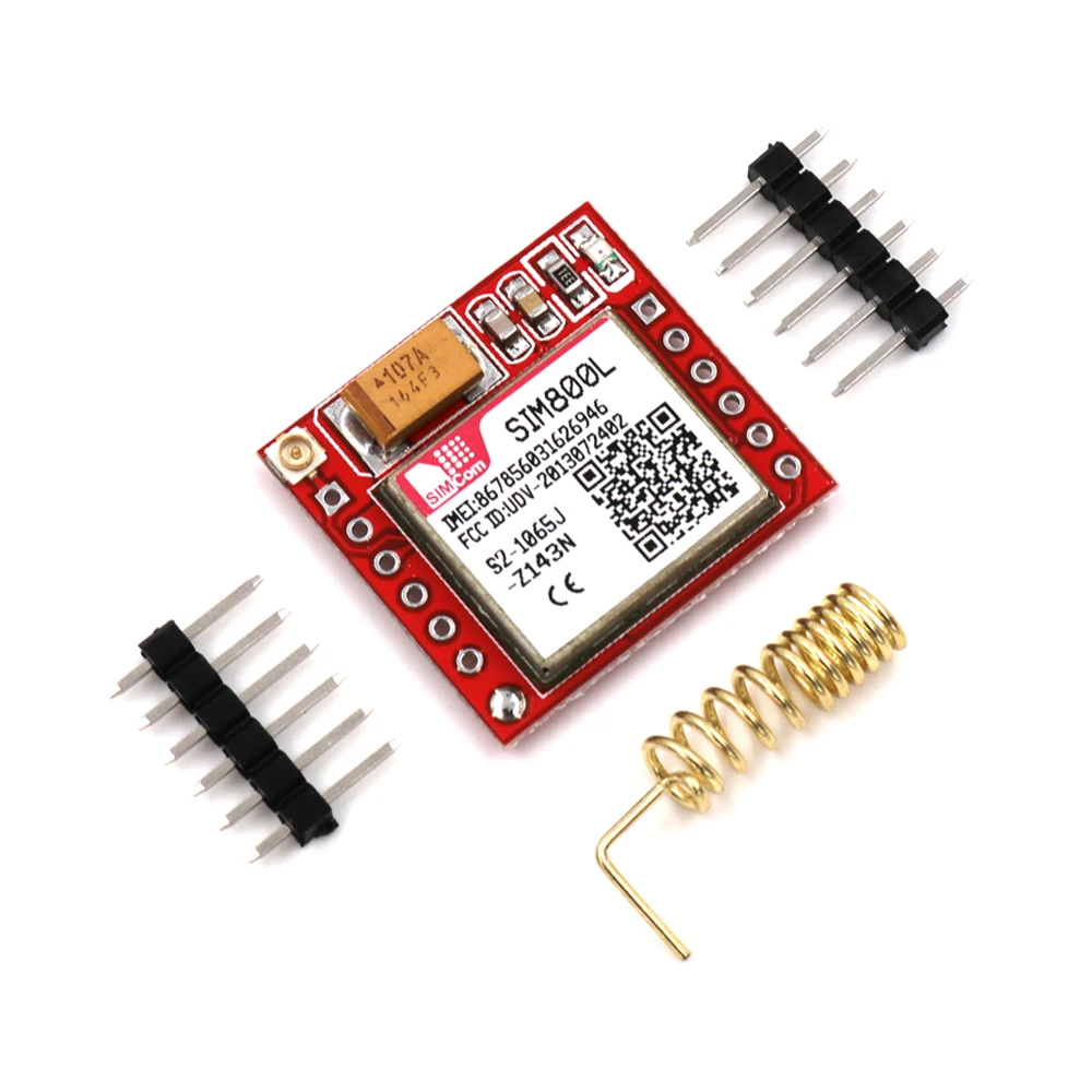 Универсальный SIM800L GPRS GSM SIM плата четырехдиапазонный Встроенный ttl с антенной для