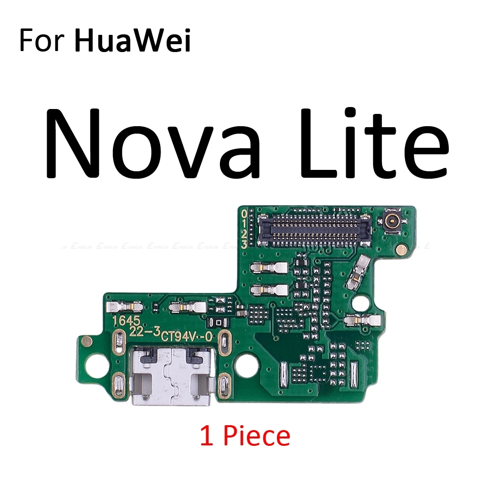 For Nova Lite Соединительная плата для зарядного порта, гибкий кабель с микрофоном для HuaWei Nova 5i 4e 4 3 3i 3e 2 2S 2i Plus Lite Young - Цвет: For Nova Lite