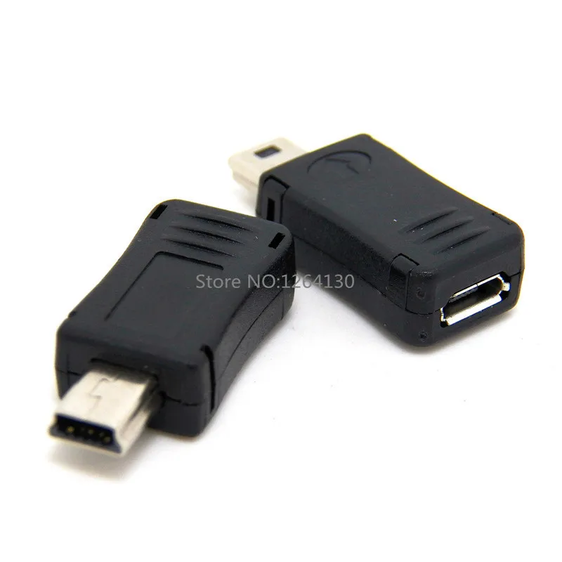 Высокое качество 10 шт мини-usb Мужской к Micro USB женский B M/F переходник конвертер