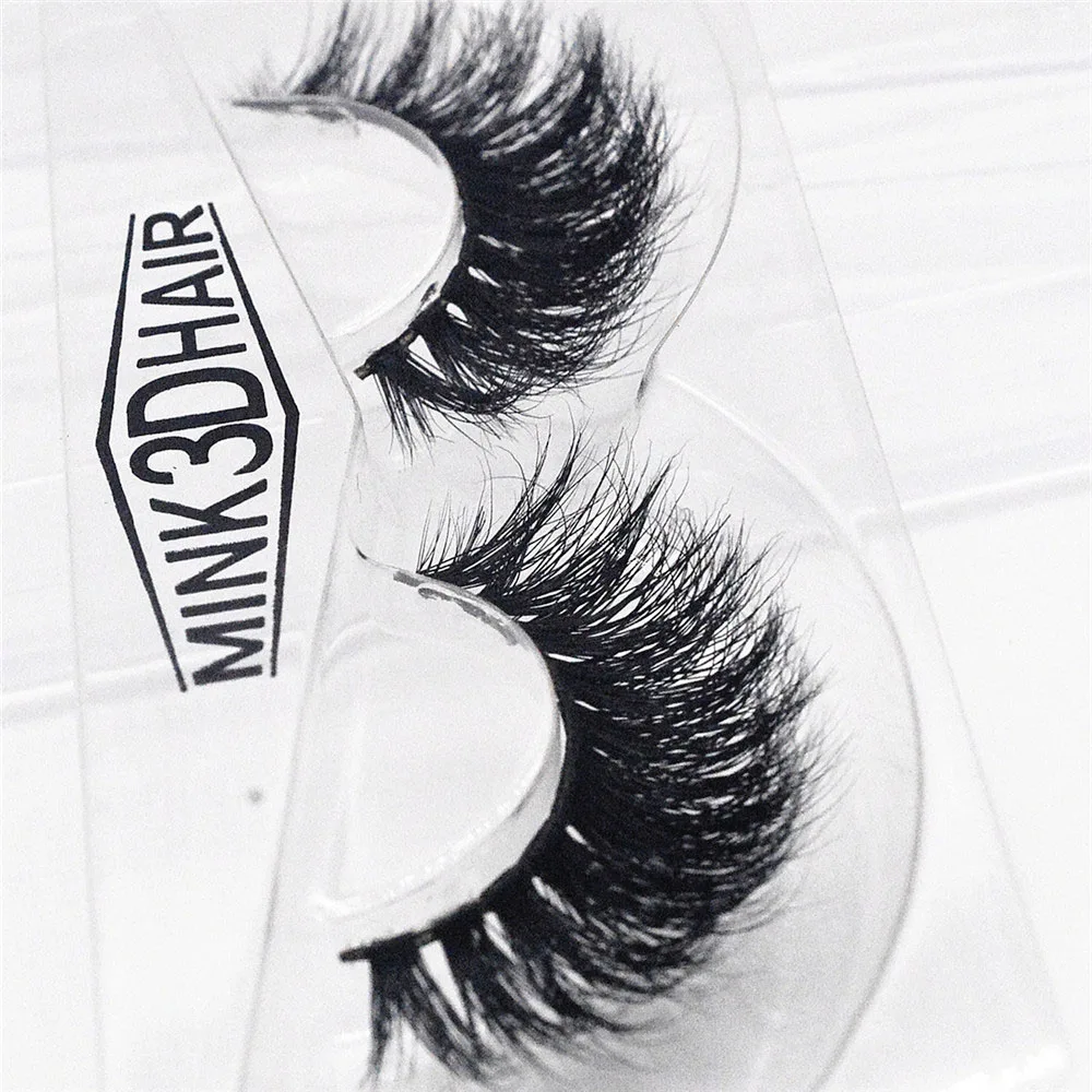 3D Mink False Eyelashes 100% Hair Hand-made Curling Crisscross Thick Natural Long Messy Beauty Make-up Tools DM19 | Красота и