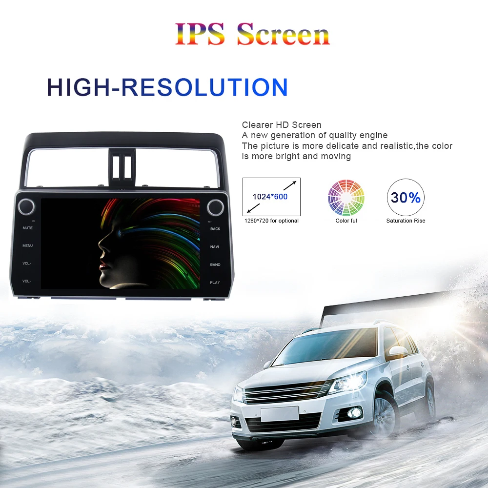 Android 9,0 автомобильный радиоприемник 2 Din gps Navi для Toyota prado canbus PX6 DSP ips HDMI выход 4 Гб+ 64 Гб RDS wifi RDS USB carplay