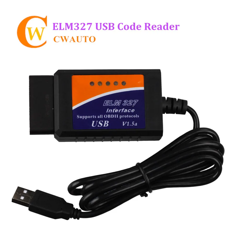 ELM327 V1.5 USB кабель obd-ii Европейская система бортовой диагностики v1.5 считыватель