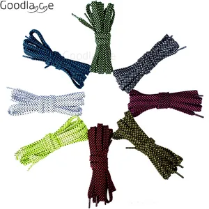 Двухцветные плетеные плоские шнурки для обуви, двухслойная повседневная обувь 39 дюймов 47 дюймов 55 дюймов