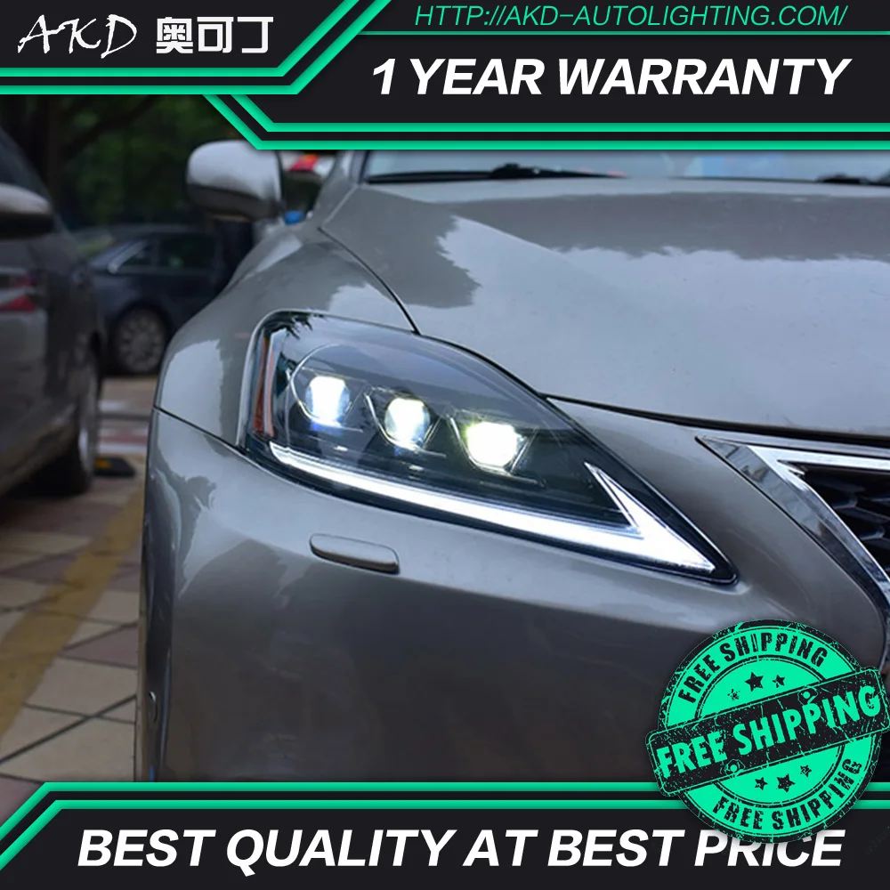 AKD Тюнинг автомобилей фары для lexus IS 250 IS300 is350 светодиодные фары DRL ходовые огни биксеноновые фары Противотуманные фары Полный светодиодный