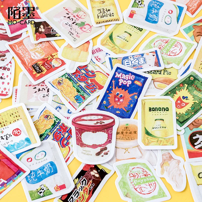 46 шт./кор. воспоминания детские закуски DIY декоративные наклейки|Канцелярские