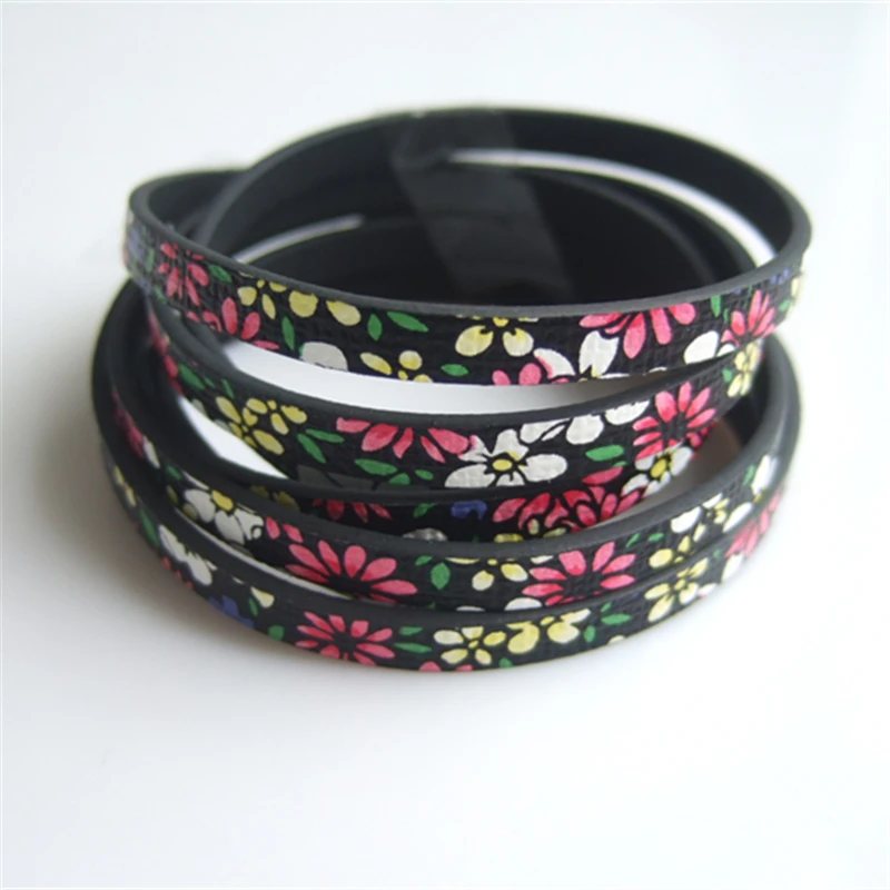 Плоский шнур из искусственной кожи для браслетов ожерелий ножных 1 м 5*2 мм |