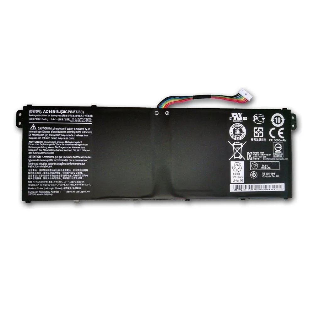 7 xinbox 11,4 в 36wh AC14B18J AC14B13J ноутбук Батарея для acer Aspire ES1-511 ES1-512 V3 V3-111 V3-111P 11 CB3-111 MP 512 CB5-311