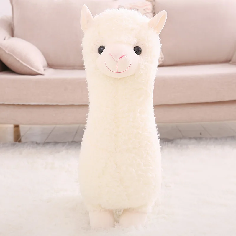 Милая кукла альпака, плюшевая игрушка для кровати, Подушка для сна, трава, грязевая лошадка с куклой, подарок на день рождения, украшение, 80 см, 100 см, DY50694