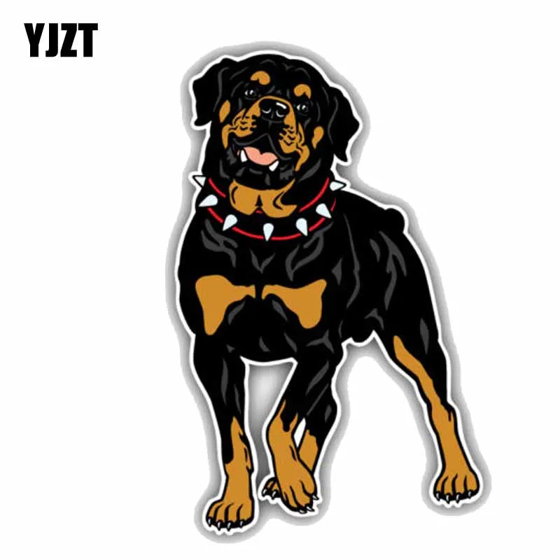 YJZT 8 9 см x 14 бампер для автомобиля Rottweiler|decal sticker|car decoration stickerscar decal sticker |