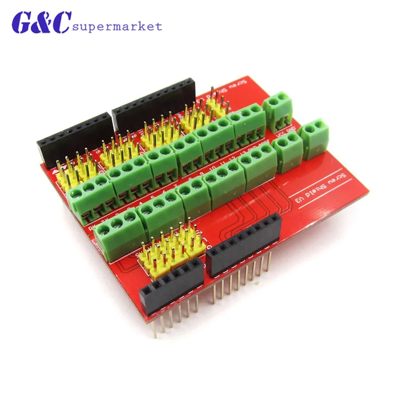 Прото Винт Щит V2/V3 Собранный прототип терминал Плата расширения для Arduino UNO R3