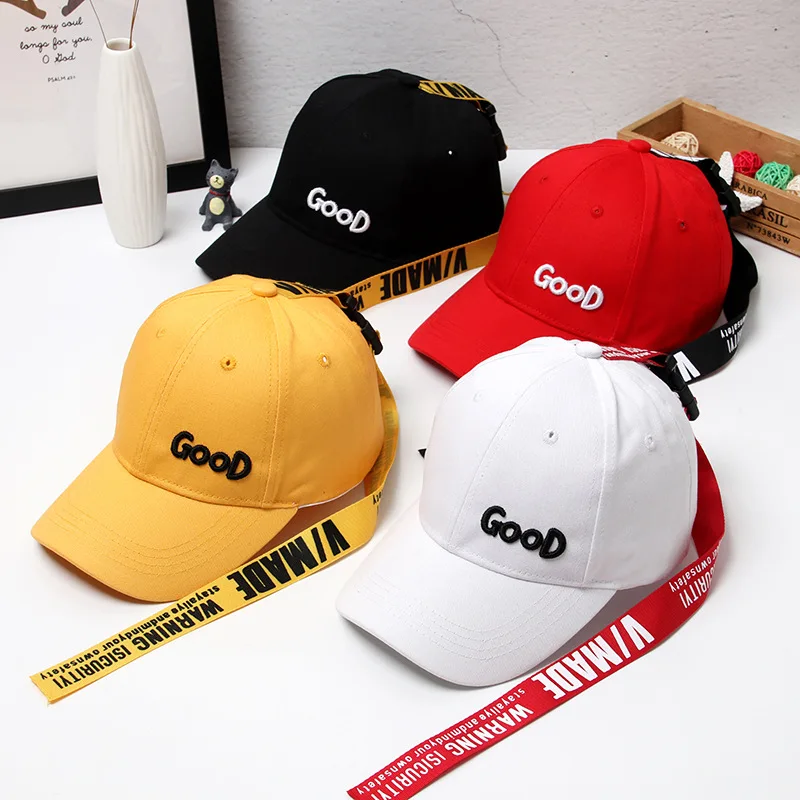 Детская хлопковая бейсболка с длинным ремнем в Корейском стиле|Мужские