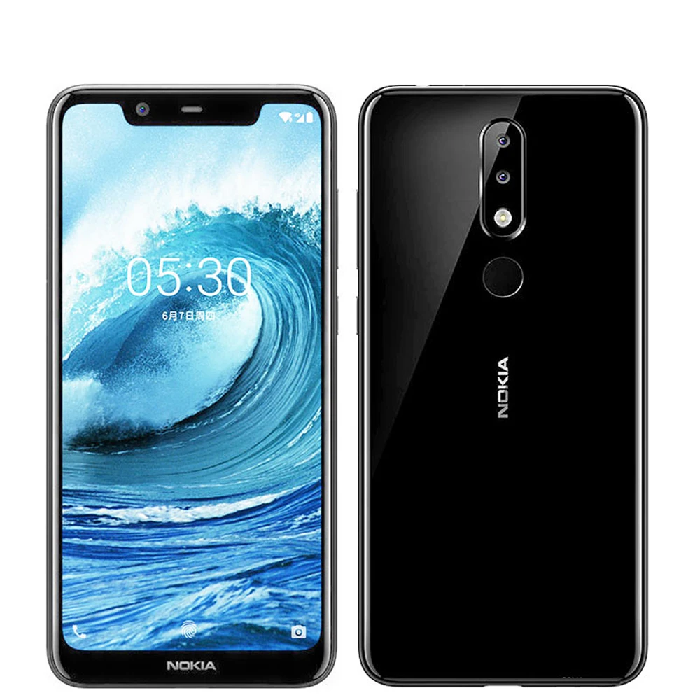 Nokia X5 мобильного телефона 4 аппарат не привязан к оператору сотовой связи 5,8" Octa Core, 3 ГБ/4 ГБ ОЗУ 32 ГБ/64 Гб встроенной памяти, 13MP+ 5MP двойная задняя камера, определение отпечатка пальца Android 8,1 смартфон