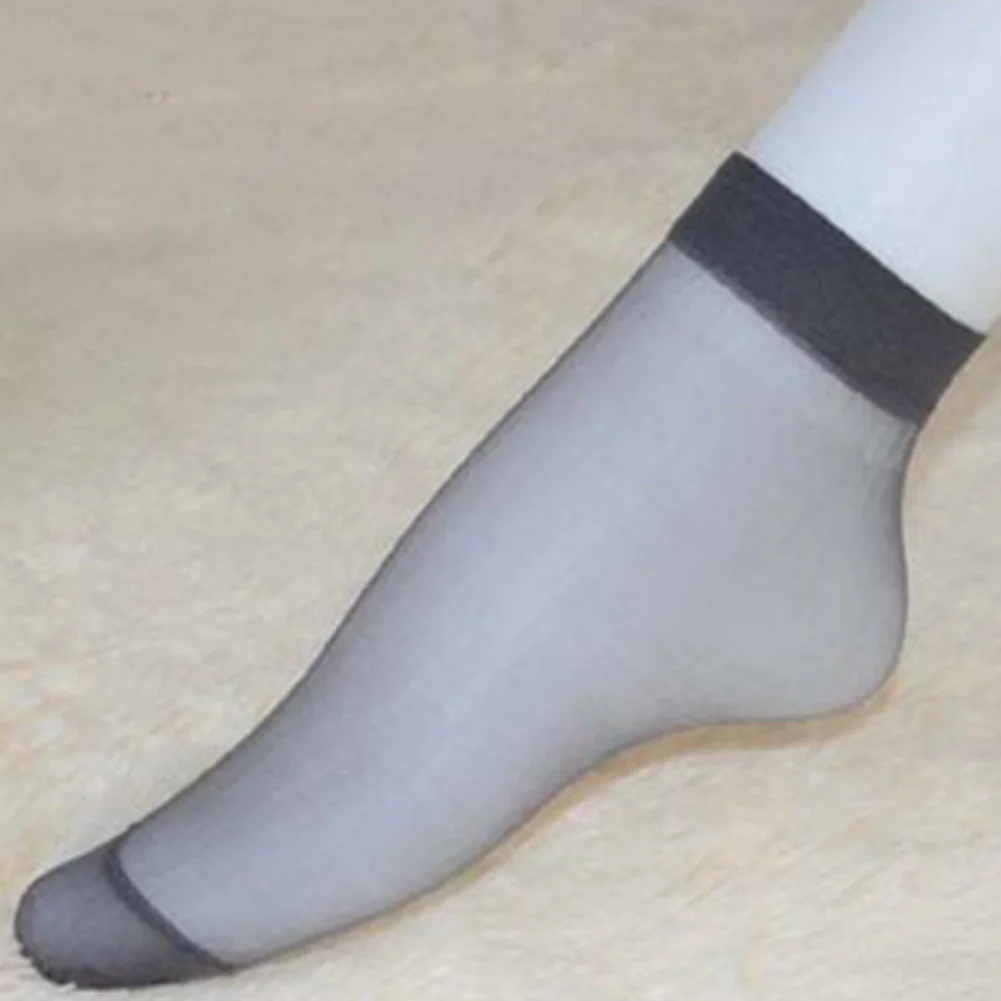 Летние сексуальные ультратонкие прозрачные шелковые носки с кристаллами для