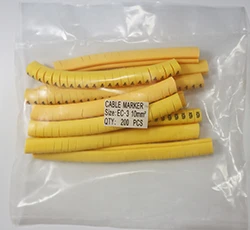 10mm2 0-9(100pcs) 16 мм2 EC-3 маркер для кабеля 0-9 разноцветная Смешанная A-Z 26 букв маркеры для кабеля метка для кабеля Этикетка для кабеля в рукавах - Цвет: 10mm2 0-9(100pcs)