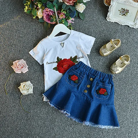 VIMIKID 2018 новый летний цветок с вышивкой белая искусственная кожа две штуки Одна