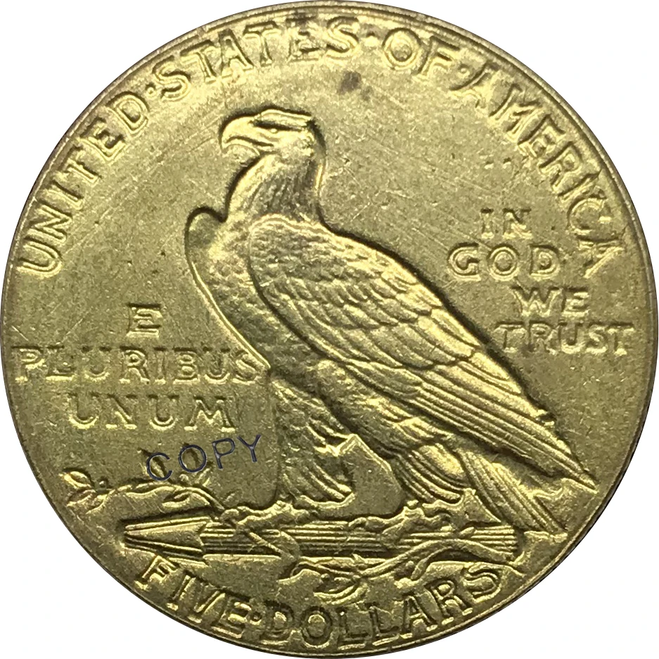 Коллекционные монеты из латуни 5 долларов США 1912|Безвалютные монеты| |