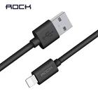 USB-кабель для передачи данных и быстрой зарядки, ROCK A, кабель для быстрой зарядки для iPhone 5s X 8 7 6s 5 se, кабель для iPhone, iPad