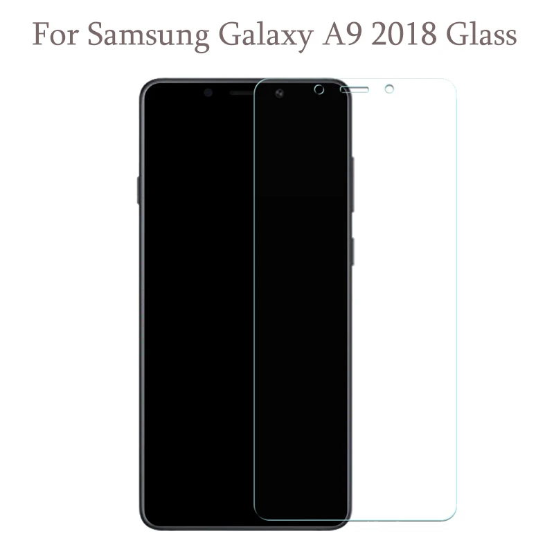 Закаленное стекло для Samsung Galaxy A9 2018 защита экрана 9H 2.5D Защитное телефона |