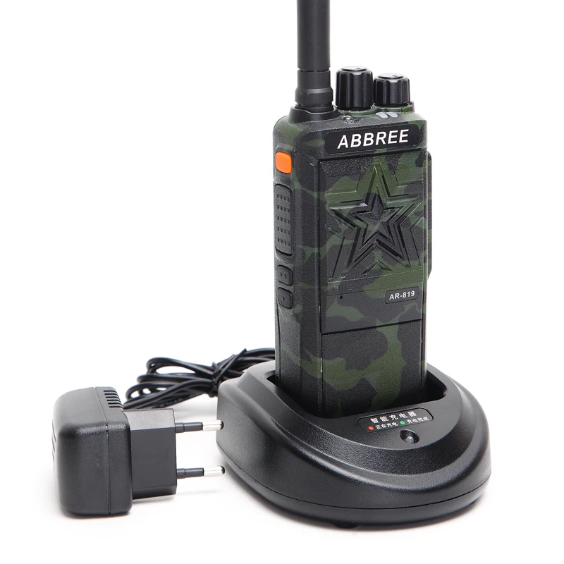 Портативная рация ABBREE AR 819 10 Вт мощная без магнитного громкоговорителя 16 каналов