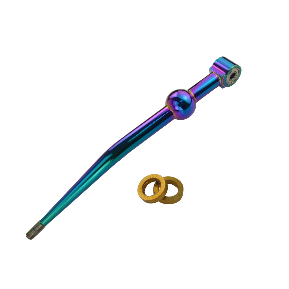 neo chrome Алюминий 6 цветов на M10* 1,5 короткоходный рычаг переключения передач Шестерни переключения передач для 96-00 Honda Civic EK B16 B18 B20 SK021 - Цвет: neo chrome