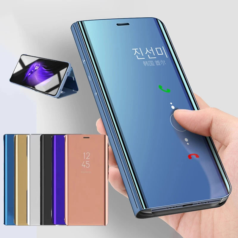 Smart Clear View Mirror Case For Huawei Honor 20i 10 P20 lite Mate 20 pro P10 Plus P30 P8 P9 2017 Nova 3i Shell Flip Stand Cover |