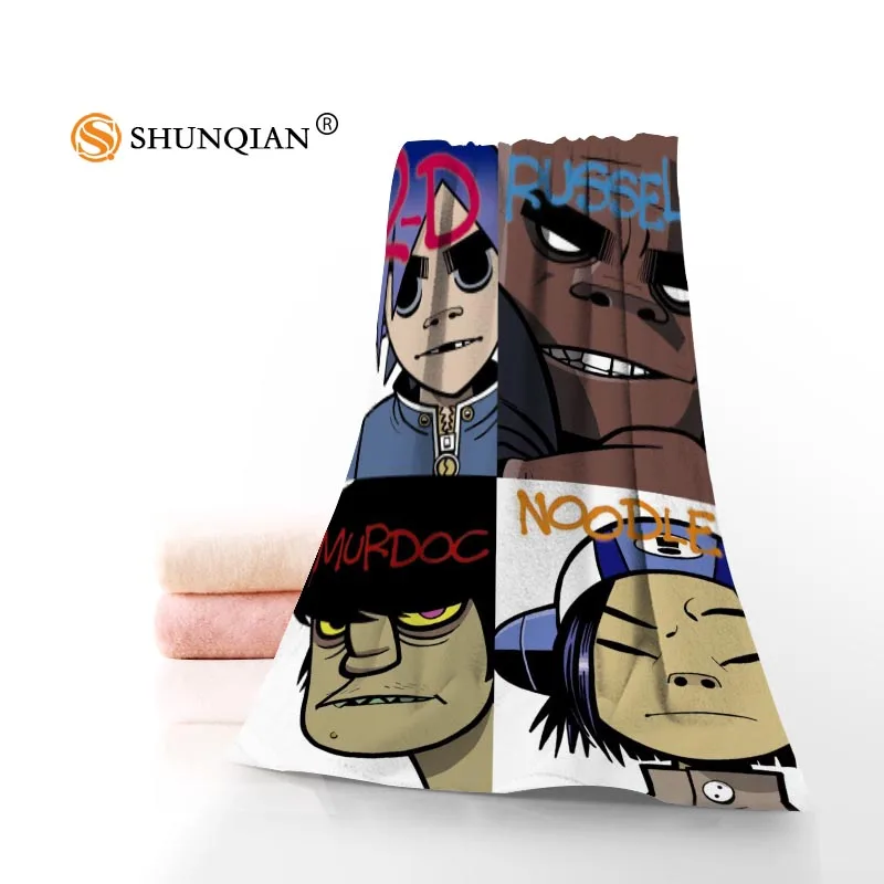 Новое полотенце Gorillaz с принтом Хлопковое для лица/искусственное из микрофибры
