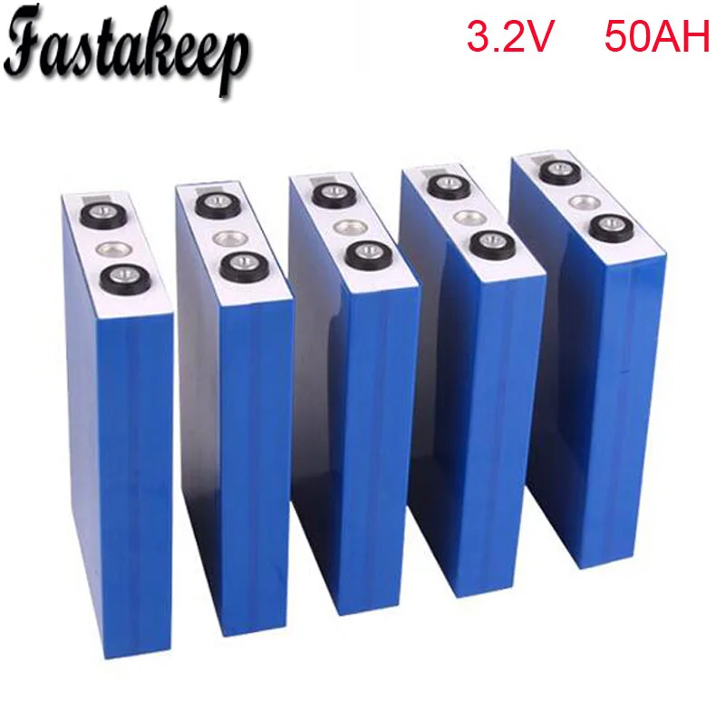 4 шт./лот lifepo4 батареи глубокого цикла 3,2 v 50ah литий-ионные батареи для хранения солнечных батарей, электровелосипеда, ev, автомобиля