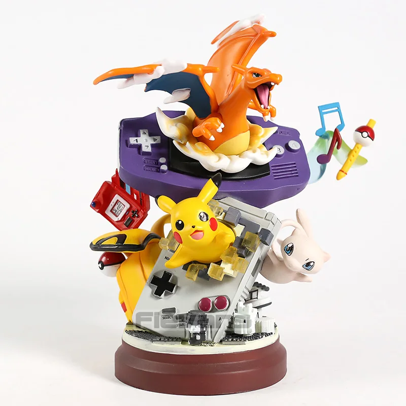 Аниме мультфильм Монстры Charizard Mew ПВХ Статуя Коллекционная модель игрушки