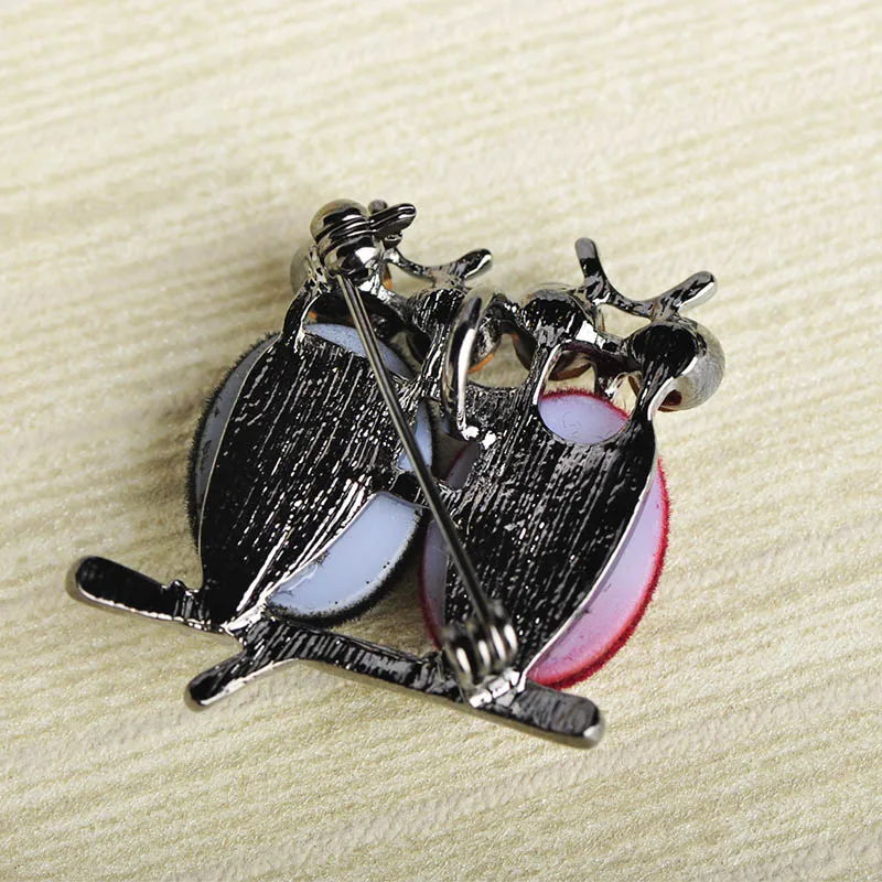 Funmor парные двойные Броши с птицами в виде совы для женщин подвеска животного
