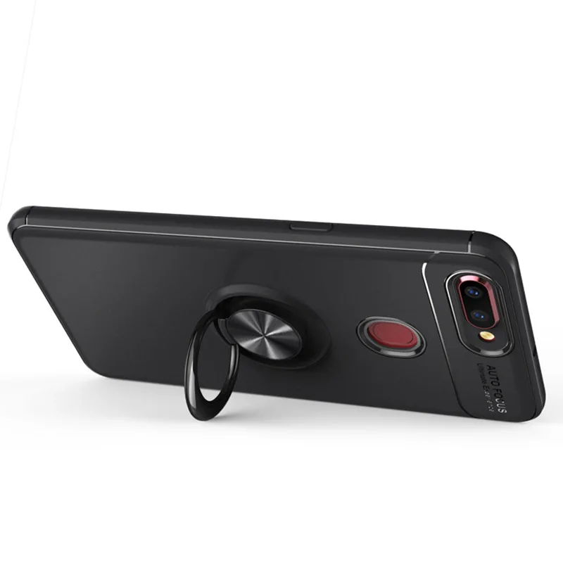 Case For OPPO R11 R9 A59 F1S Plus 360 Degree Rotation Ring Holder Magnetic Car Stand Phone Cover With Finger Kickstand |