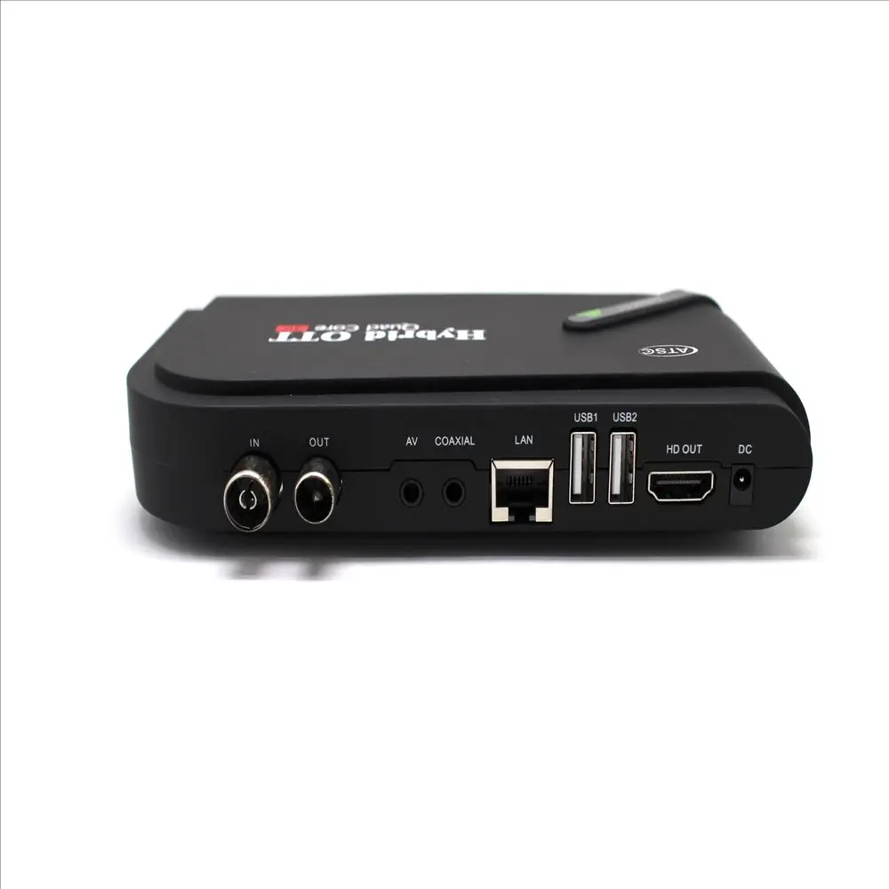 DVB ATSC android 7 1 инфракрасный дистанционный пульт flash8gb ddr1gb Гибридный ott iptv приставка