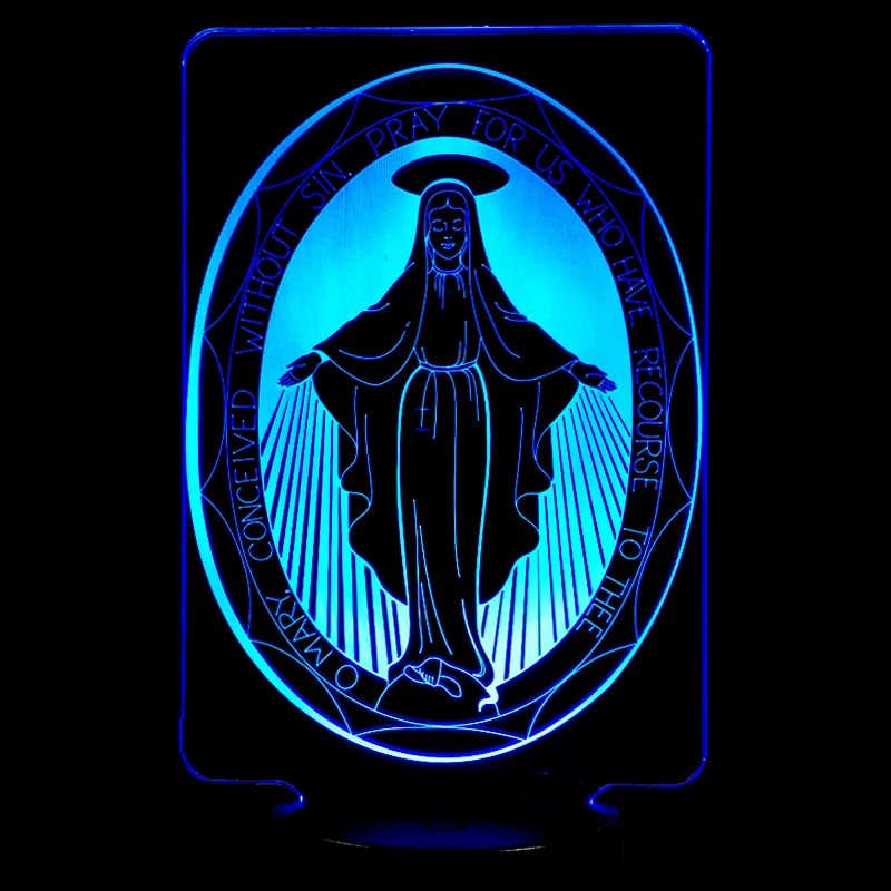 Новый стильный мультфильм победы LED 3D ночник лампа USB сенсорный красочный