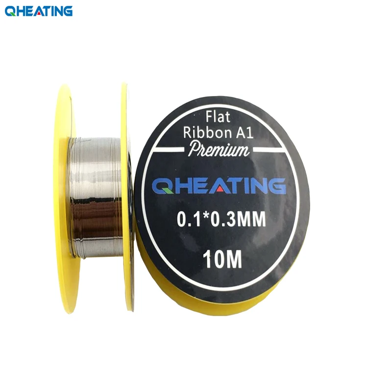 Плоская нагревательная проволока Qheating A1 10 м/рулон для электронных сигарет RDA