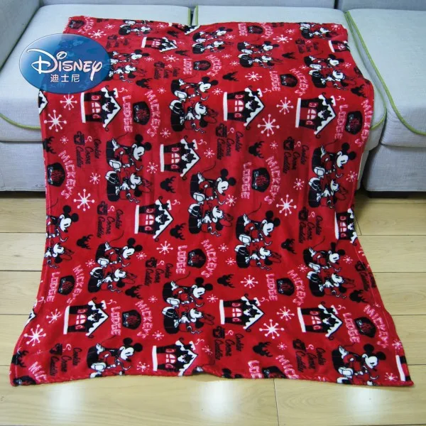 red color 100x150cm Дисней мультфильм светильник Розовый Минни Маус мягкий фланелевый Тонкий плед для девочек детей на кровать диван диване дети подарок на день рождения - Цвет: red color 100x150cm