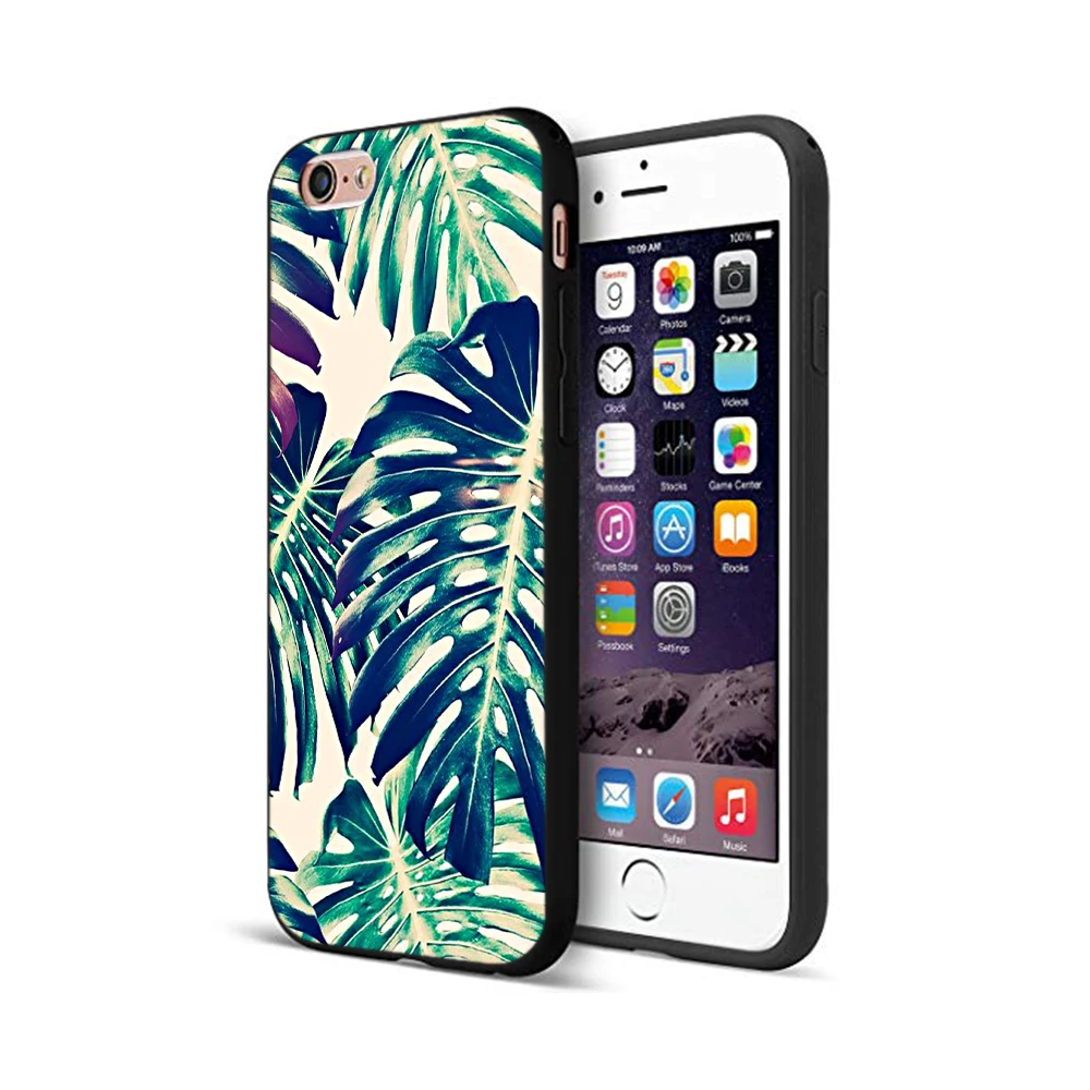 Черный чехол из ТПУ для iphone 5 5s se 6 6s 7 8 plus x 10 силиконовый XR XS 11 pro MAX с летними