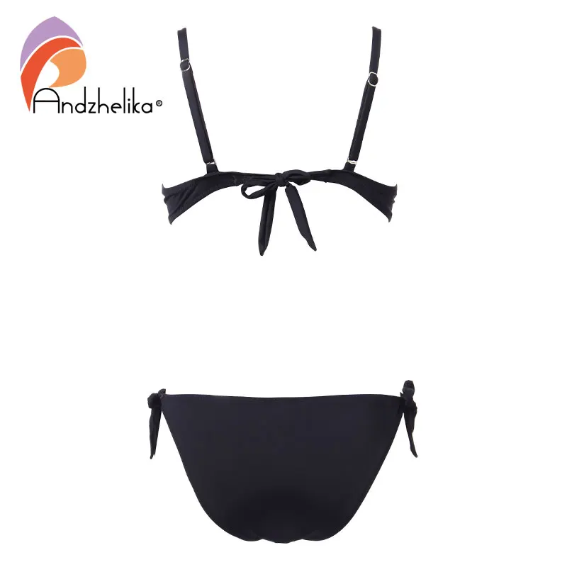 Andzhelika bikini 2018 женский купальник бикини с бахромой и пуш апп эффектом AK85081-1 |