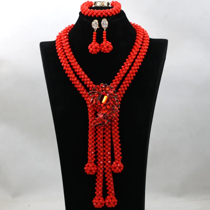 Green Crystal Beads Bridal Jewelry Sets African Costume Necklace Nigerian Wedding Set Free Shipping ABF405 | Украшения и