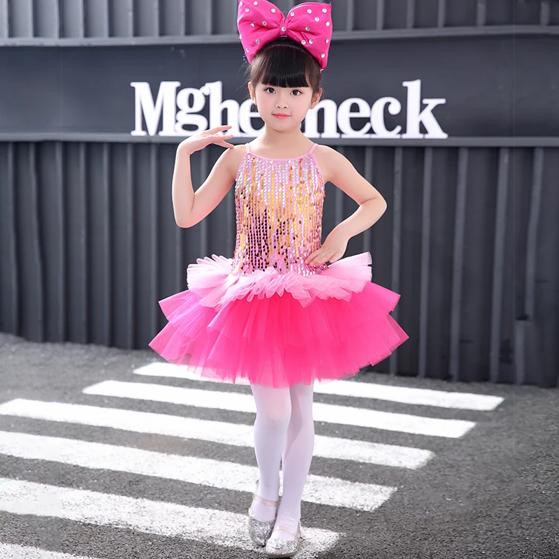 

Girls Sequined tutu dress princess dress summer girl dance